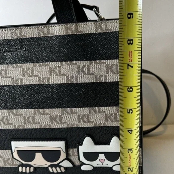 Karl Lagerfeld Paris Karl & Cat Crossbody Tote Bag Purse NWT - Picture 11 of 12